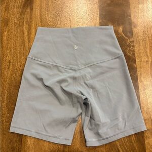 lululemon athletica Light Gray Bike Shorts